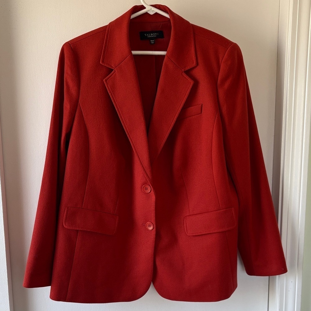 Talbots Wool Classic Two Button Blazer 16P